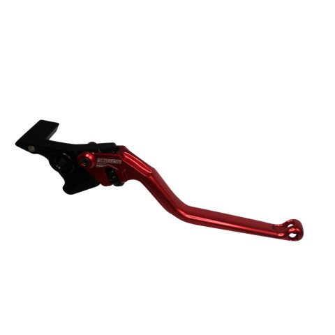 Brake lever ACCOSSATO EDF023 fixed CNC-worked aluminium, red