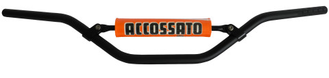 Handlebar ACCOSSATO aluminium, 22 mm Crni