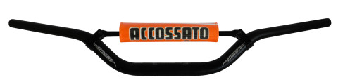 Handlebar ACCOSSATO aluminium, 28.5 mm Crni