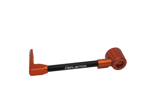 Lever guard ACCOSSATO DE002 with black hose and joint left, aluminium