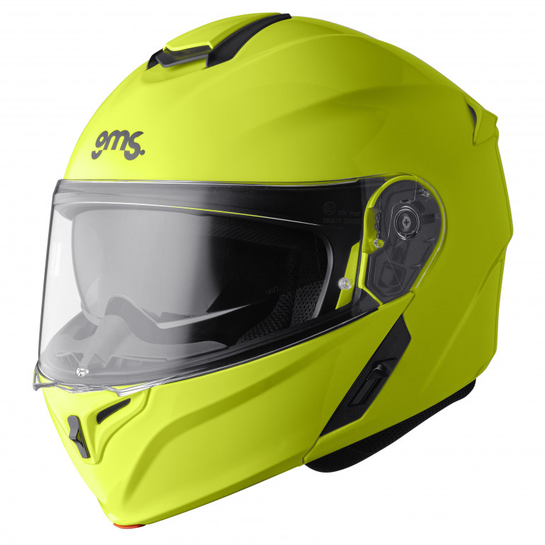 Flip up helmet GMS APERIO ZG13602 yellow-black XS