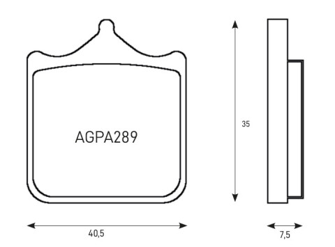 Disk pločice ACCOSSATO AGPA189 ST