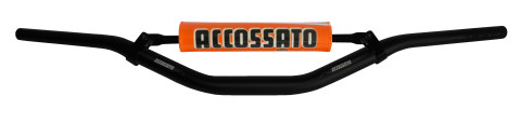Handlebar ACCOSSATO aluminium, 28.5 mm Crni