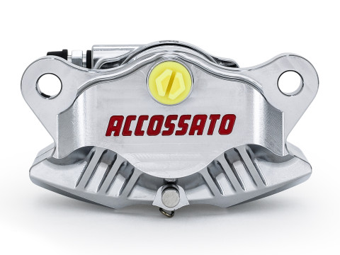 Rear Axial Brake 2p Caliper ACCOSSATO PZ016 CNC-made with 84 mm distance